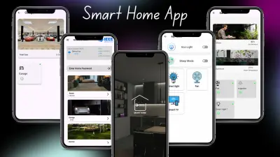 تطبيق التحكم في المنزل الذكي (Smart Home App) باستخدام Flutter + IoT + Firebase