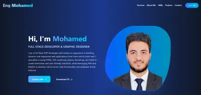 إنشاء موقع Portfolio باستخدام HTML, CSS, JavaScript و Vue.js , TailwindCSS