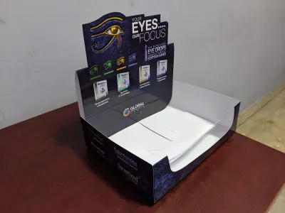 تصميم Die-Cut احترافي لعلبة عينات طبية