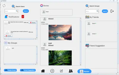 برنامج وسائل تواصل اجتماعي