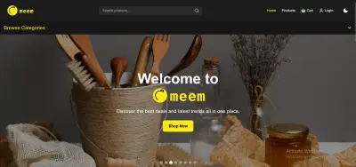 Meem - e-commerce built with MERN stack
