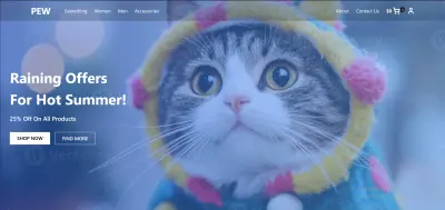 E-commerce frontend using React