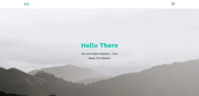 صفحة هبوط هادئة بأسلوب بسيط - Minimalistic style landing page