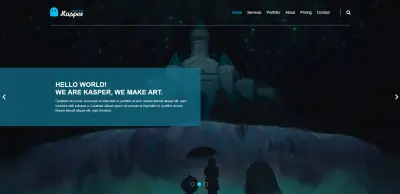 صفحة هبوط هادئة بأسلوب بسيط - Minimalistic style landing page