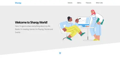 صفحة هبوط عصرية متحركة - Modern animated landing page
