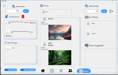 برنامج وسائل تواصل اجتماعي