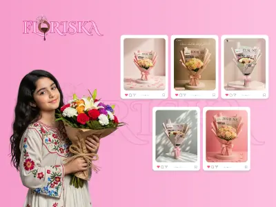 تصميمات لمحل ورد Floriska