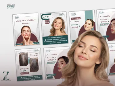 تصميمات لمركز مارينا الطبي مركز تجميل وعناية للسيدات