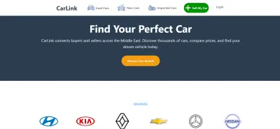 تطوير منصة CarLink لبيع وشراء السيارات