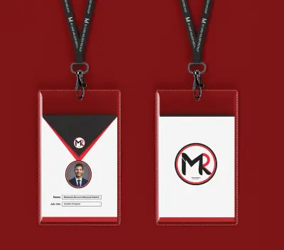 صورة العمل تصميم بطاقة تعريفية (ID Card / Badge) احترافية