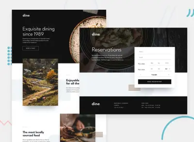 Dine restaurant website