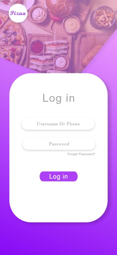 تصميم واجهة أبلكيشن.