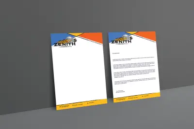تصميم خطاب رسمي Letterhead احترافي