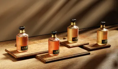 تصميم ثلاثي الابعاد لعطر جولدن عود