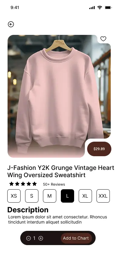 تصميم واجهة تطبيق لمتجر أزياء إلكتروني - Fashion E-commerce App UI