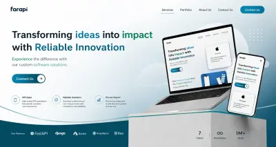 صورة العمل Farapi website