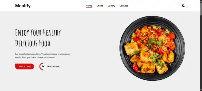 Website Using HTML, CSS and Bootstrap