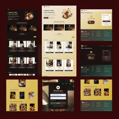 Moon Cafe - منصة إلكترونية متكاملة لمقهى عصري بتجربة مستخدم سلسة