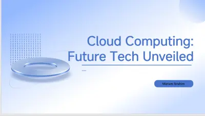 الحوسبة السحابية مستقبل التقنية