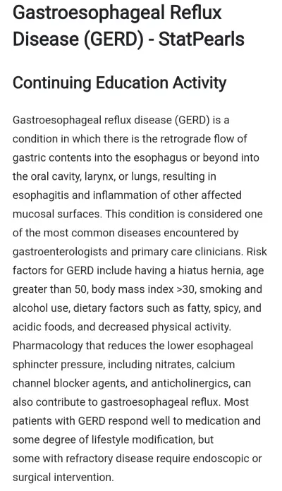 ترجمة مقال عن ارتجاع المريء