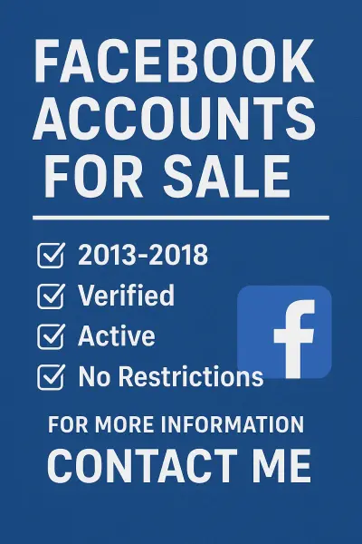 بيع حسابات فايسبوك قديمة جدا 15$ لكل حساب و التعامل بوسيط ✅