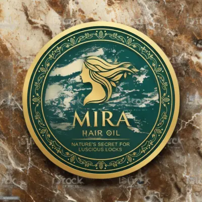 تصميم بسيط لوجو زيت شعر