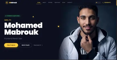 برمجة وتطوير بورتفوليو شخصي احترافي وسريع.