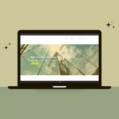 موقع خدمات تأمين احترافي: تصميم واجهة ترويجية Landing Page