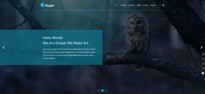 كاسبر صفحة هبوط احترافية