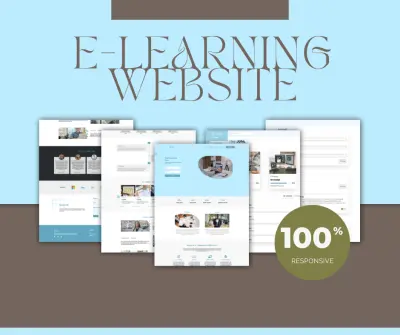 موقع تعليم إلكتروني (E-Learning Website)