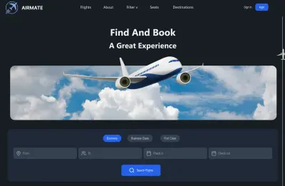 Airmate - نظام ادارة مطار تفاعلي