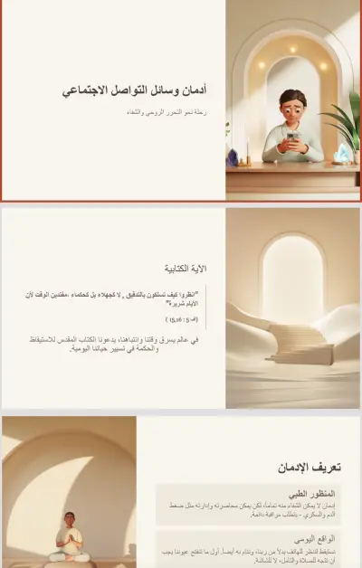 ملف باور بوينت أن السوشيال ميديا