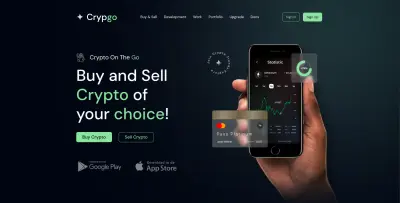 تصميم واجهات امامية لموقع تداول عملات رقمية