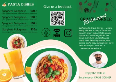 تصميم منيو مطعم احترافي بأسلوب عصري وجذاب