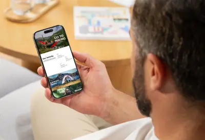 تصميم موقع لخدمات السفاري والتخييم