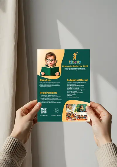 بروشور احترافى (مدرسى)