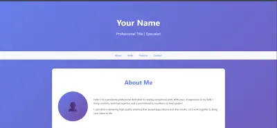 بناء portfolio احترافي