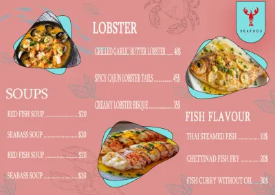 منيو مطعم اسماك