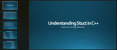 Presentation Understanding Struct in C ++