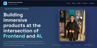 بناء موقع شخصي (Portfolio) احترافي