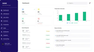 تصميم واجهات UI/UX احترافية لنظام إدارة الورش (Workshop System)
