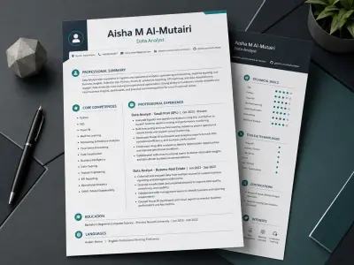 صورة العمل تصميم سيرة ذاتية احترافيه CV