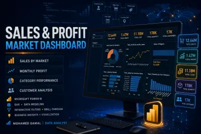 تحليل بيانات بى powerbi وتنظيف الداتا وعمل داش بورد و visualization