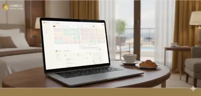 نظام Aurélia المتكامل لإدارة الفنادق والمنتجعات الفاخرة (SaaS Dashboard)