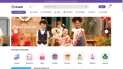 shopify - متجر الكتروني متكامل