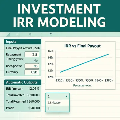 تحليل مالي احترافي لحساب IRR و XIRR باستخدام Excel