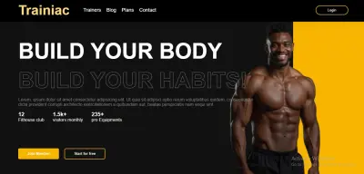 تصميم لاندنج بيج احترافي لجيم رياضي عصري