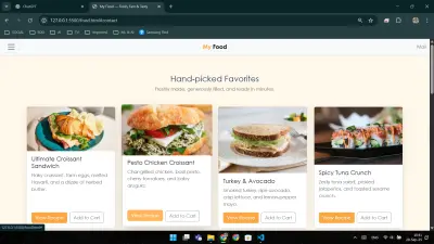 موقع MyFood لعرض وصفات وافكار غذائية
