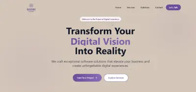 website for software agency ,موقع الكتروني لوكاله برمجيات