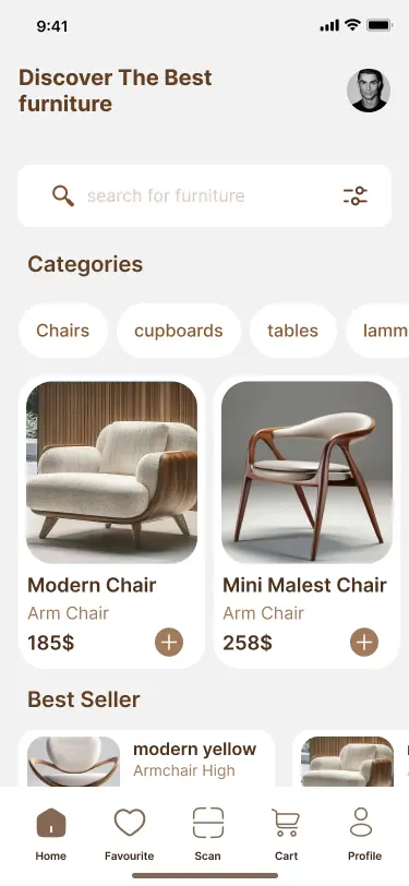 تطبيق لبيع الاثاث